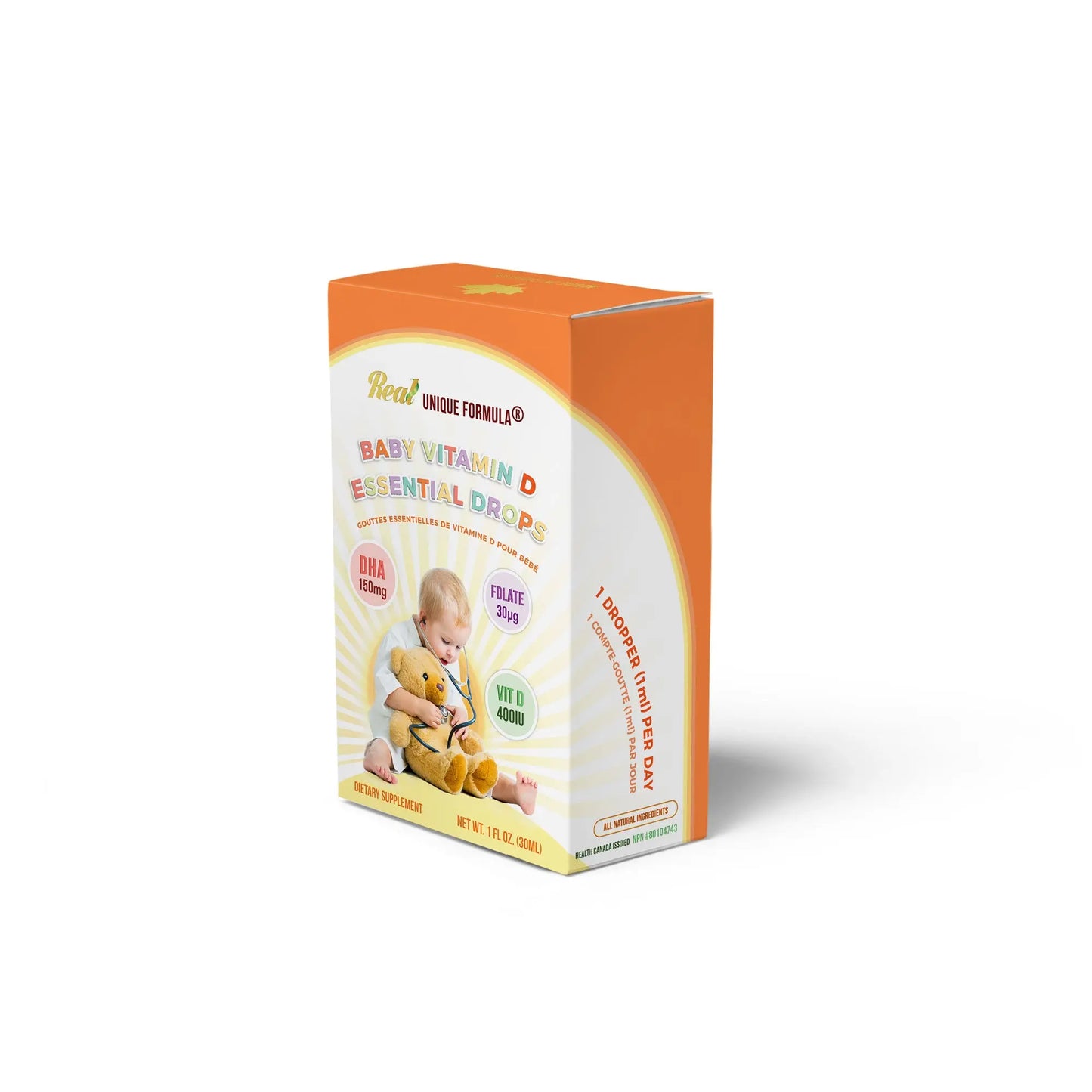 Baby Vitamin D3 Essential Drops: Unique Formula® Real House Canada (Singapore)